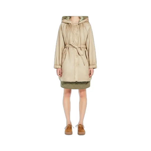 Belted Drawstring Coat
