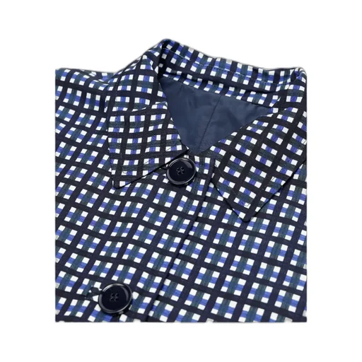 Checkered Detail Coat