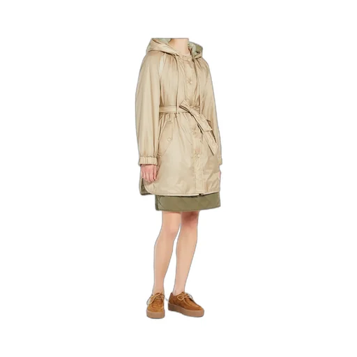 Belted Drawstring Coat