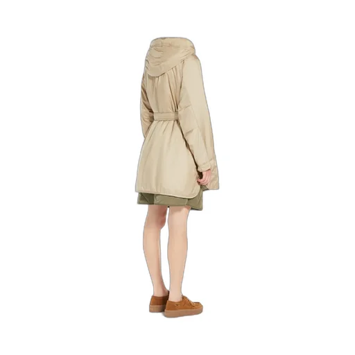 Belted Drawstring Coat