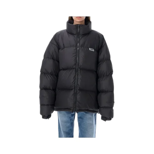 Logo-Patch Padded Coat
