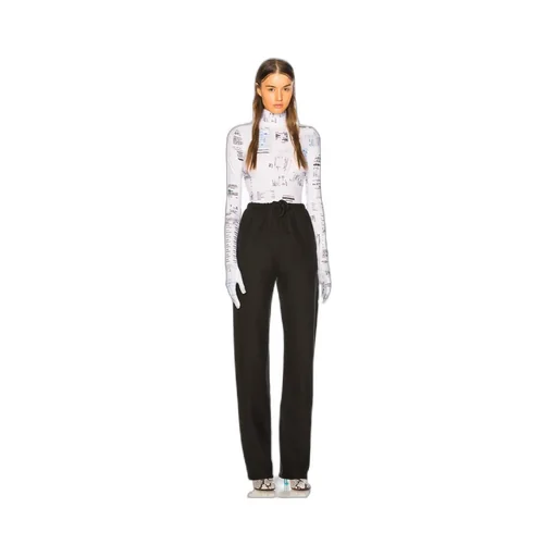 Hollowed-Out Casual Pants