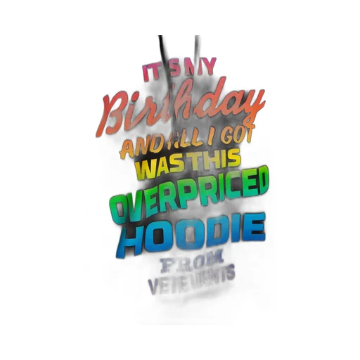 Rainbow Text-Print Hoodie