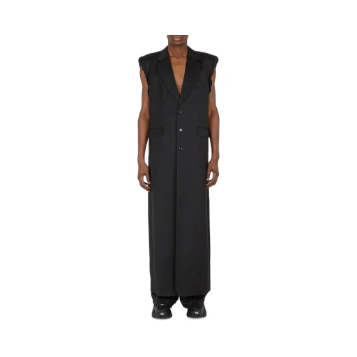 Sleeveless Single-Breasted Coat