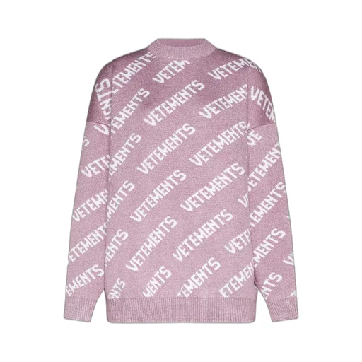 All-Over Logo Embroidered Sweater