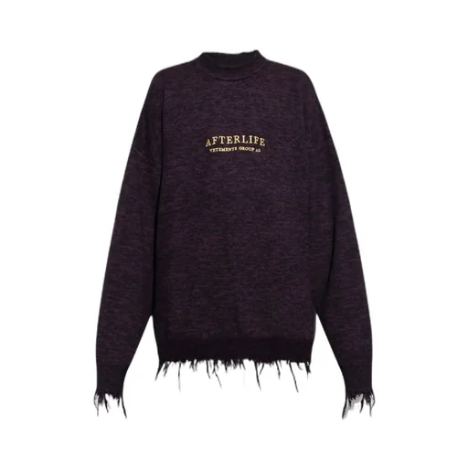 Logo Embroidered Oversized Sweater