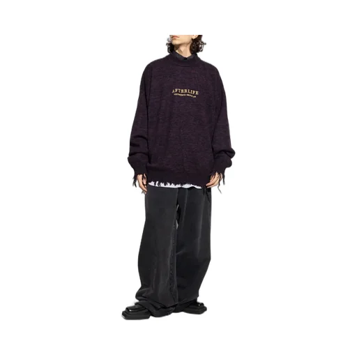 Logo Embroidered Oversized Sweater