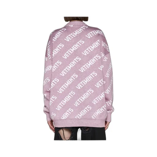 All-Over Logo Embroidered Sweater