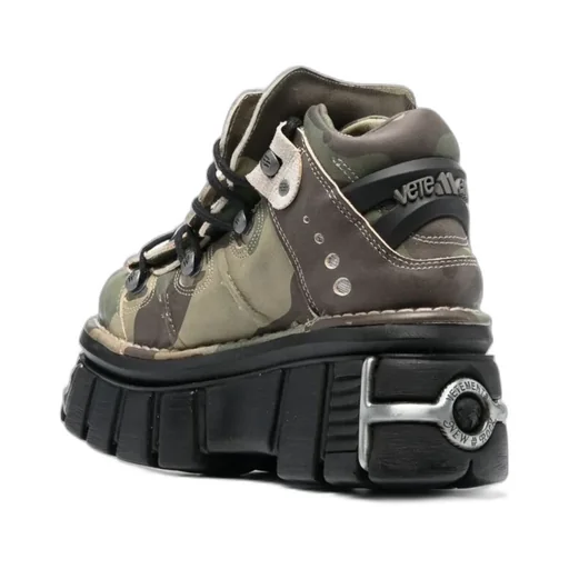 X New Rock Camo Printed Platform Sneakers