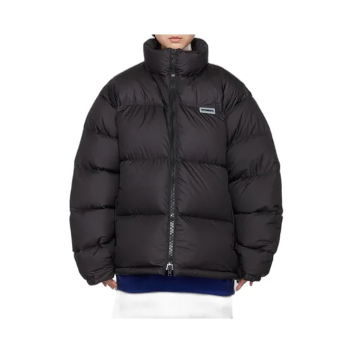 Logo-Patch Padded Coat