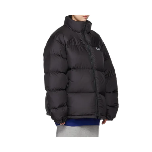 Logo-Patch Padded Coat