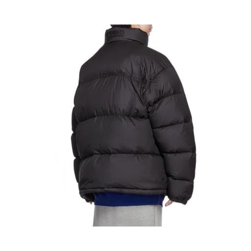 Logo-Patch Padded Coat
