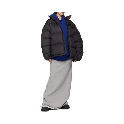 Logo-Patch Padded Coat