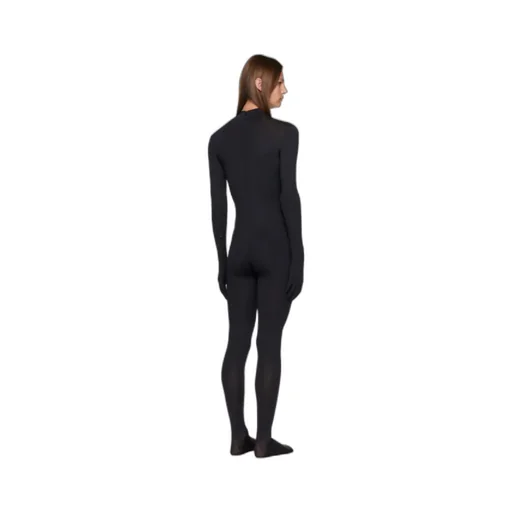 Mask-Panel Skinny Jumpsuit