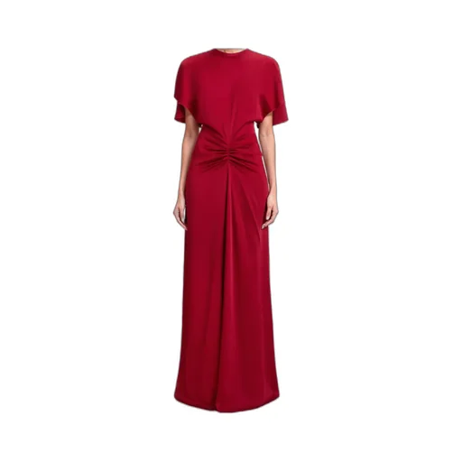 Draped Waist Long Dress