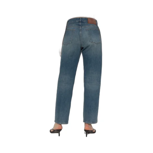 Washed Straight-Leg Jeans