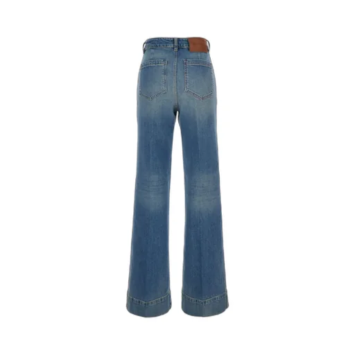Logo Patch Straight-Leg Jeans
