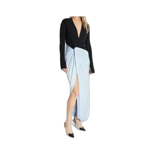 Knot-Detail Jersey Gown