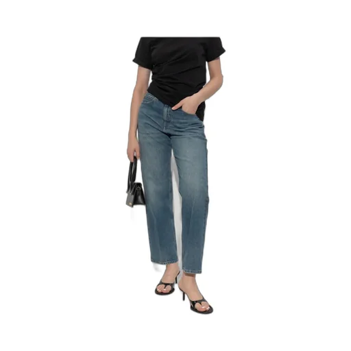 Washed Straight-Leg Jeans