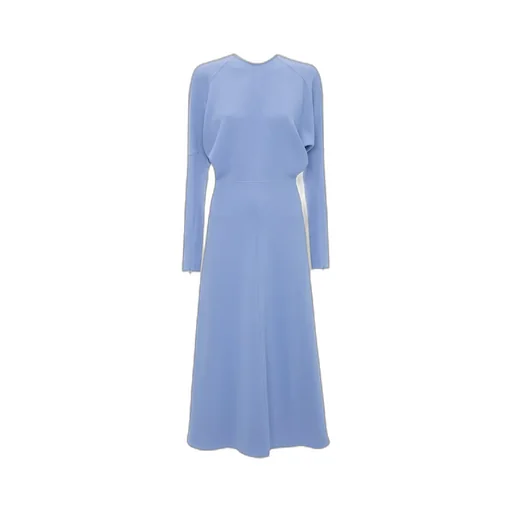 Cady Draped Crewneck Midi Dress