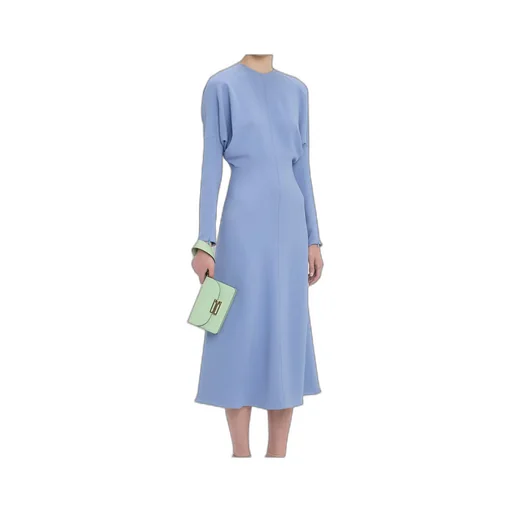 Cady Draped Crewneck Midi Dress