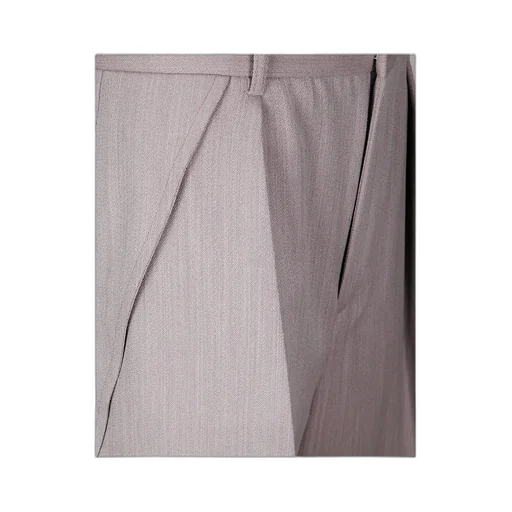 Wide Leg Turn-Up Trousers