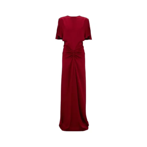 Draped Waist Long Dress