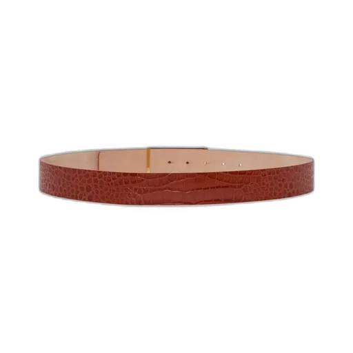 Logo Plaque Buckle Belt