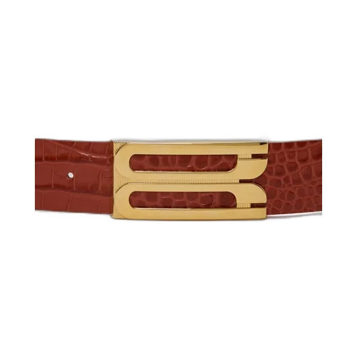Logo Plaque Buckle Belt