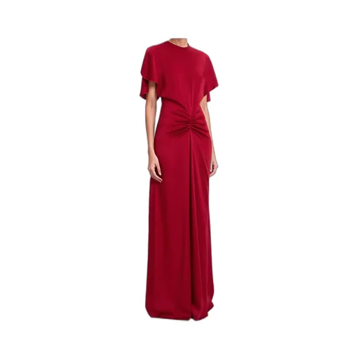 Draped Waist Long Dress