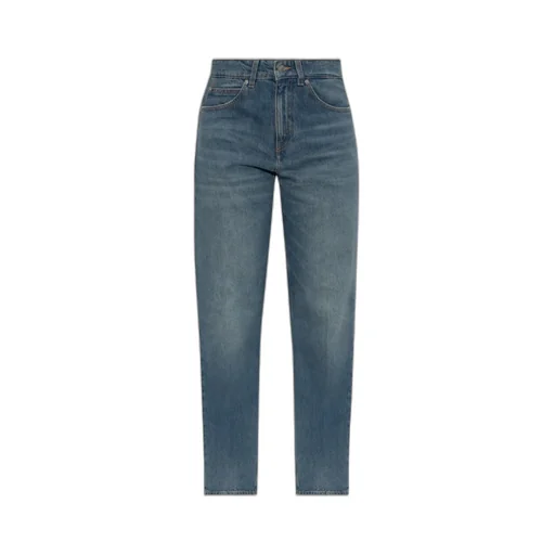 Washed Straight-Leg Jeans