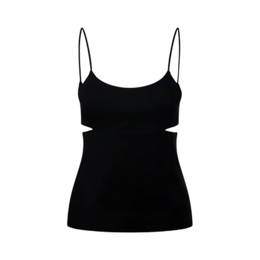 Cut-Out Detailed Scoop Neck Tank Top
