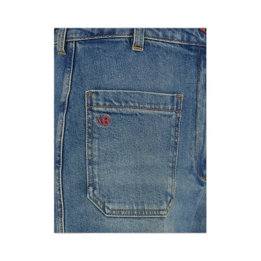 Logo Patch Straight-Leg Jeans