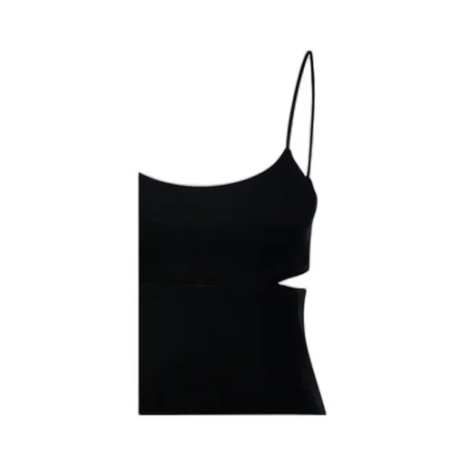 Cut-Out Detailed Scoop Neck Tank Top