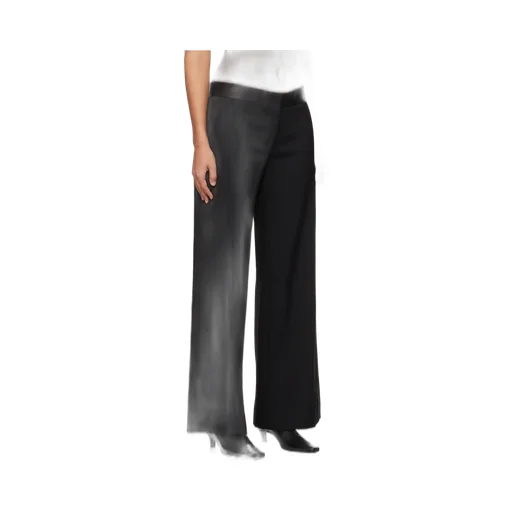 Wide-Leg Satin-Trim Trousers