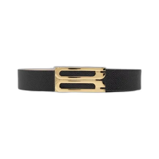 Logo Plaque Buckle Belt