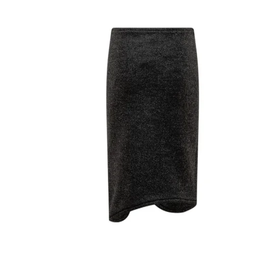 Padded-Trim Midi Skirt