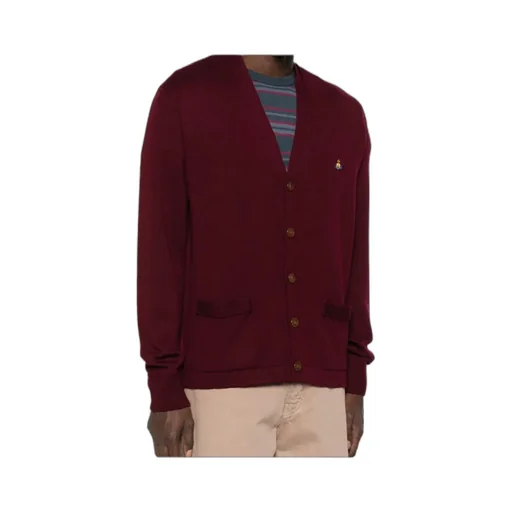 Orb Intarsia-Knit Cardigan