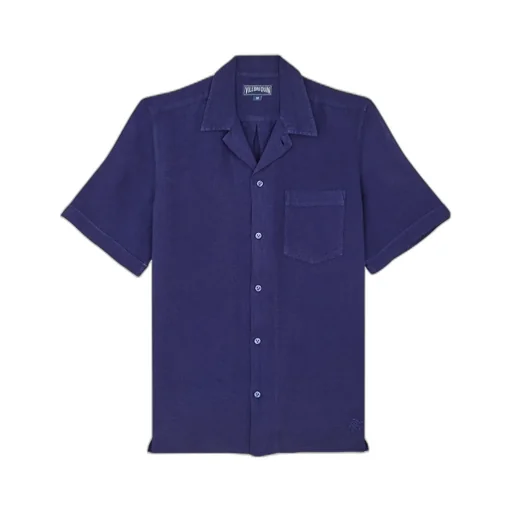 Short-Sleeve Linen Shirt