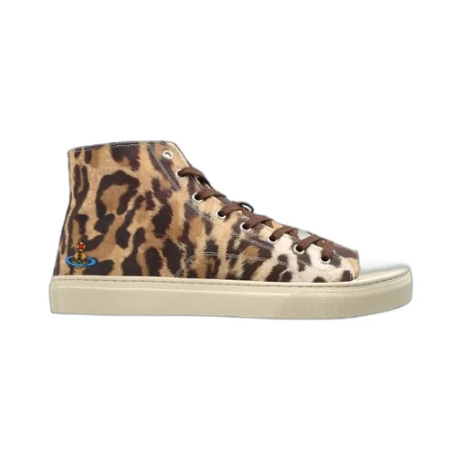Printed Lace-Up Sneakers