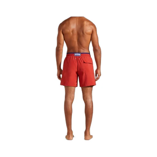 Moka Turtle-Embroidered Swim Shorts