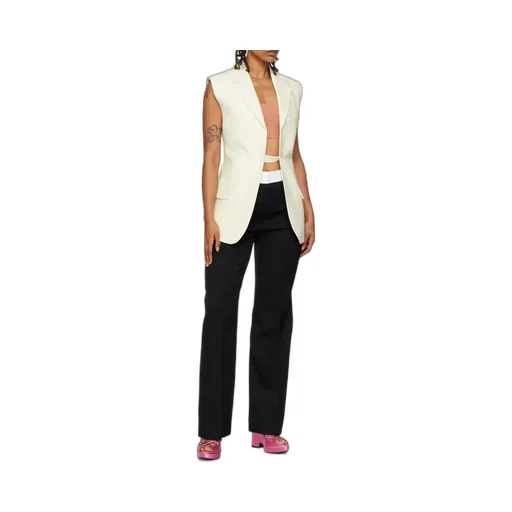 Two-Tone Sleeveless Jacket