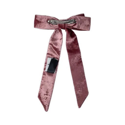 Bow-Shaped Orb-Logo Hair Clip