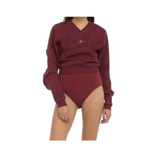 Orb-Embroidered V-Neck Sweater