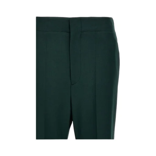Pressed Crease Flared Trousers
