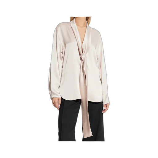 V-Neck Scarf Shirt