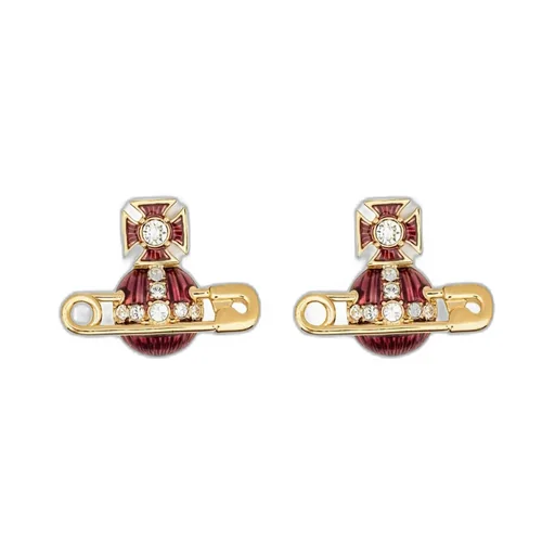 Crystal-Embellished Orb Earrings