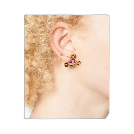 Crystal-Embellished Orb Earrings