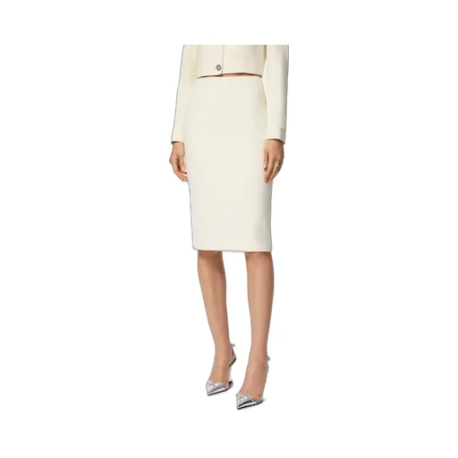 Mid Length Slim Cut Skirt