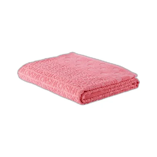 Jacquard Logo And Wave Spot Pattern Bath Towel
